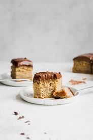 Vegan Tahini Banana Cake With Chocolate Buttercream Well Fed Soul Recipe Banana Cake Vegan Dessert Recipes Vegan Sweets