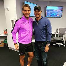 Rafa nadal ретвитнул(а) rafa nadal academy by movistar. Rafa Nadal On Instagram Always An Inspiration For Me Thanks For Coming Today To The Tennis Tiger Vamos Usopen Rafael Nadal Rafa Nadal Tiger Woods
