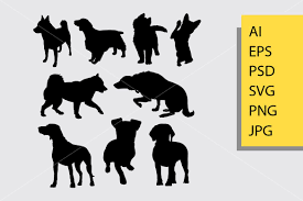 Download Dog Animal 1 Silhouette Graphic By Cove703 Creative Fabrica Animal Silhouette Mammals Funny Animals Yellowimages Mockups