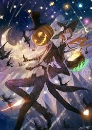 Gunakanlah pemutar video vlc (pc) atau xplayer (hp) apabila video hitam dan subtitle tidak muncul. Hd Wallpaper Anime Girl Halloween Sky Falling Stars Illuminated Night Wallpaper Flare