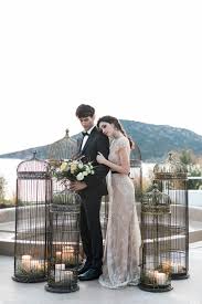 Bird Cage Decor Ideas For Weddings Gold And Yellow Wedding Ideas In Greece Bird Themed Wedding Bird Cage Centerpiece Wedding Decorations