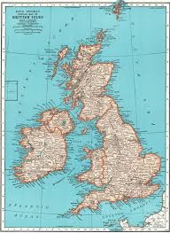 The scottish parliament is in the capital city, edinburgh. 1944 Antique British Isles Map Of The United Kingdom Map England Scotland 7893 British Isles Map England Map United Kingdom Map