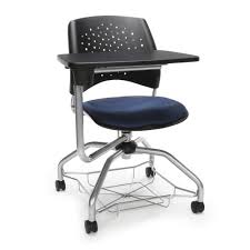 Plastic Back Tablet Arm Student Chair With Under Seat Basket Schoolchair Studentchair Education Tablet Desk Ofm Student Chair