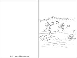 Free Printabl E Pool Kids Party Invitations Cards And Decorations