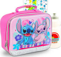 Disney Set de lonchera Stitch para niñas, paquete con puntada de  lentejuelas y bolsa de almuerzo de ángel, botella de agua, tatuajes, más |  Bolsa de ...