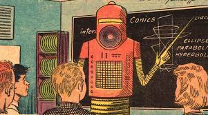 15 Technologies That Were Supposed To Change Education Forever Book Art Retro Futurism Vintage Comics