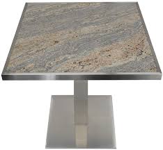 Stainless Squared Stainless Steel Dining Table Marble Furniture White Dining Table