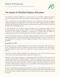 One description of spirituality is the self's search for ultimate meaning through an independent comprehension of the sacred. The Impact Of Christian Religious Education Phdessay Com