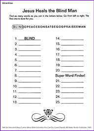 All coloring pages are specially designed with beautiful designs that will make you . Jesus Heals The Blind Man Puzzle Kids Korner Biblewise