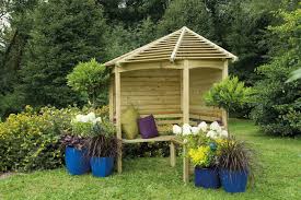 Garden corner arbour seat designs. Venetian Corner Arbour Forest Garden