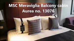 MSC Meraviglia balcony cabin Aurea no. 13076 - YouTube