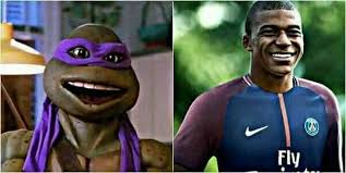 The teenage mutant ninja turtles were baby slider turtles that were being carried in a fishbowl before they were exposed to a radioactive isotope, so they are properly turtles in terms of american. Con Ustedes Donatello El Apodo Que Le Pusieron A Kylian Mbappe En El Vestuario Del Psg Character Skeletor Fictional Characters