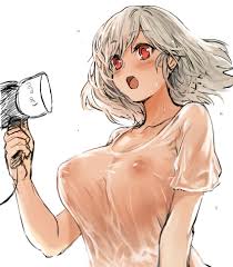 Rule 34 - blush breasts closed mouth collarbone erect nipples ...