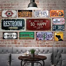 Great gift for coffee shop owners and big coffee drinkers. Free Wifi Shabby Chic Home Bar Cafe Vintage Wall Decor Art Metal Tin Signs Pub Tavern Retro Decorative Plates Metal Poster 15x30 Plaques Signs Aliexpress