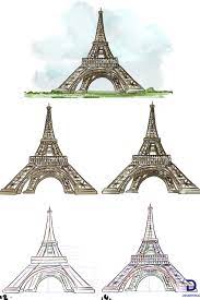 Comment dessiner la Tour Eiffel | Tour eiffel, Eiffel, Comment dessiner