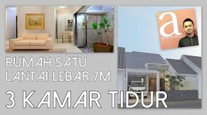 Sahabat desain rumah minimalis, di episode desain rumah kali ini kami akan membagikandesain rumah minimalis di lahan 8x15 rumah 1 lantai 3 kamar tidur dan garasi. Rumah 1 Lantai Lebar 7m Dengan 3 Kamar Tidur Kode 079 Youtube