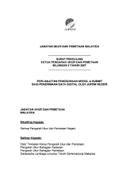 Jabatan ukur dan pemetaan malaysia. Pekeliling Jupem Fill Online Printable Fillable Blank Pdffiller
