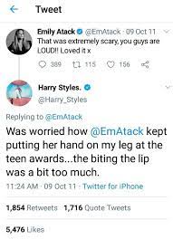 Emily describes her relationship with harry as a fling and says she enjoyed it while it lasted. Emilyatackisoverparty Hashtag On Twitter