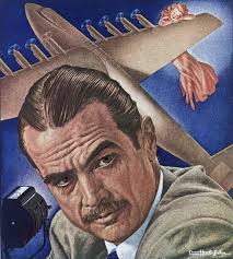 Howard Hughes 1948 TIME cover art by Ernest Hamlin Baker