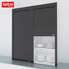 black glass kitchen cabinet roller