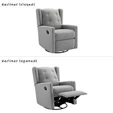 Baby Relax Mikayla Swivel Gliding Recliner Gray Linen Click Image To Review More Details Th Rocking Chair Nursery Swivel Glider Recliner Rocker Recliners