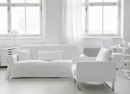 Keep To A Coherent Colour Scheme To Create The Illusion Of Space Bemz Multi Fit Cover For 3 Seat Sofa In Absolute White Interior Living Room White White Rooms