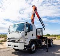 The Isuzu FTR Derate Crane Truck delivers the power ...
