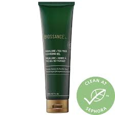 Biossance Tea Tree Oil Before And After Squalane Tea Tree Cleansing Gel Biossance Sephora In 2020 Cleansing Gel Sephora Skin Care Gel Cleanser