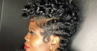 If your hair is freshly shampooed, add some mousse or gel prior to blow drying to help your curls hold, and part your hair where you want it before you blow dry. How To Rock Your Pixie Cut At An Awkward Length Naturallycurly Com
