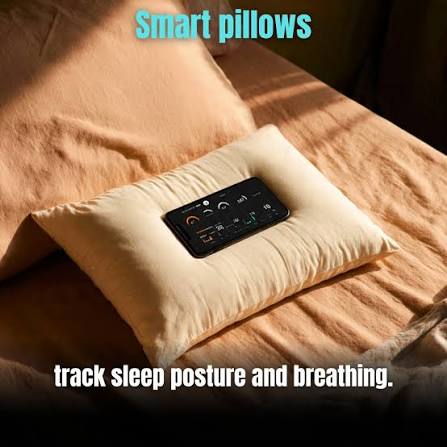 Sleep Smarter Smart pillows track sleep posture + breathing 😴 It's rest monitored with intelligence. #SmartPillows #SleepTech #FutureInnovation #TechWorld #SmartLiving