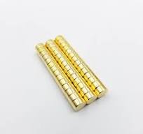 [Hot Item] D6X3mm Gold Coating Disc Neodymium Magnets