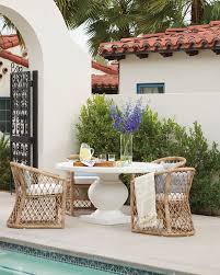 Terrace Round Dining Table In 2020 Outdoor Dining Chairs Pergola Outdoor Dining