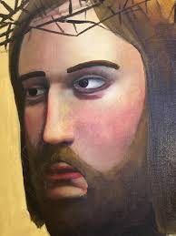 Crown of Thorns inspired by Michelle the Painter Acrylic Painting 20x20