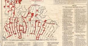 Vintage Map Of Beverly Hills Star Homes Vintage Map Beverly Hills Celebrity Homes Beverly Hills