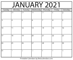 Free january 2021 printable monthly calendar wall. Printable January 2021 Calendar Apache Openoffice Templates