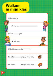 Welkom In Mijn Klas Invulblad Keireeen Woordenschat Activiteiten School Schoolweek