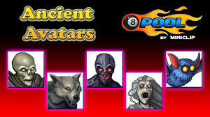 You can also design a picture on the miniclip site as you wish. Free Ancient Avatars 8 Ball Pool