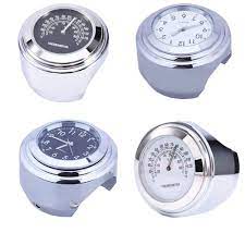 1 Pcs Universal 1 Chrome Waterproof 7 8 Motorcycle Handlebar Mount Temp Thermometer Clock Watch Motorcyc Motorcycle Handlebar Motorcycle Accessories Handlebar