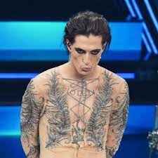 Being a tattoo lover, he inked lots of stylish tattoos all over his body. Maneskin Damiano Tattoos Bmp Free