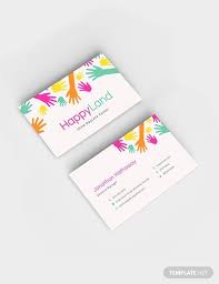 Download blank business card template five in pdf. Child Care Business Card Template Free Jpg Google Docs Illustrator Word Apple Pages Psd Publisher Template Net Colorful Business Card Free Business Card Templates Business Card Template Design