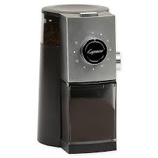 With a coffee maker with grinder, you simply load your beans into the coffee machine's grinder, program your grind and brew automatic. Capresso Grind Select Burr Grinder In Black Silver Bed Bath Beyond