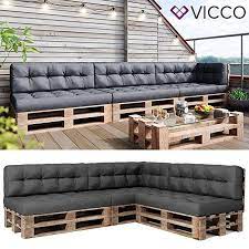 Vicco Palettenkissen Set Sitzkissen Ruckenkissen Flockenfullung Palettenmobel 7er Set Anthrazit Unsere Si Paletten Kissen Mobel Aus Paletten Palettenkissen
