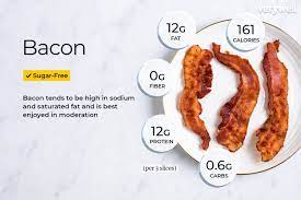 How many carbs are in 3 strips of bacon? Bacon Nutrition Facts Calories Carbs And Health Info