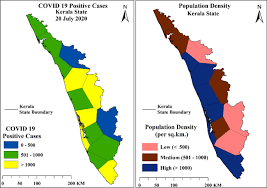 Base level gis map data available for all districts of kerala state. Nexus Between Population Density And Novel Coronavirus Covid 19 Pandemic In The South Indian States A Geo Statistical Approach Springerlink