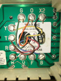 I need to match the wire color to each terminal. I Need Thermostat That Will Work With My 8 Wire Heat Pump System Trance Thermostat Unit Was Installed In 2003 Tried