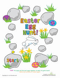 Play The Easter Egg Hunt Game Worksheet Education Com Easter Egg Hunt Easter Worksheets Egg Hunt Games