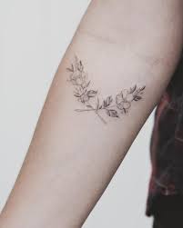 Single Needle Tattoos With Olive Branch Google Search Cool Small Tattoos Single Needle Tattoo Men Flower Tattoo