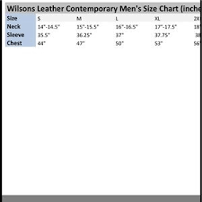 Wilsons Leather Pelle Studio Leather Coat Parka L