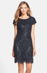 Aidan Mattox Beaded Fringe Sheath Dress Nordstrom Dresses Nordstrom Dresses Aidan Mattox Beaded