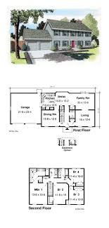Traditional Style House Plan 34705 With 4 Bed 3 Bath 2 Car Garage Colonial House Plans House Plans House Layouts
